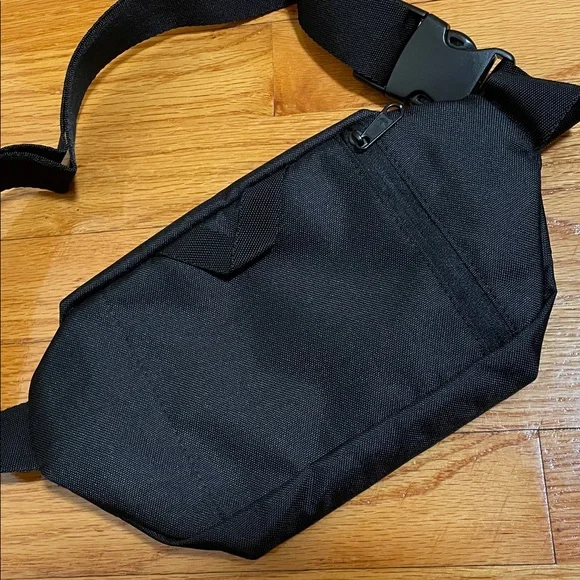 Adidas Originals Black Belt Waist Pack Bag with White Logo Fanny Pack Unisex - Picture 4 of 9